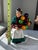Bottle Green Antique Royal Doulton Figurine ~ “The Old Balloon Seller” ~ Hn 1315 For Sale - Image 8 of 10