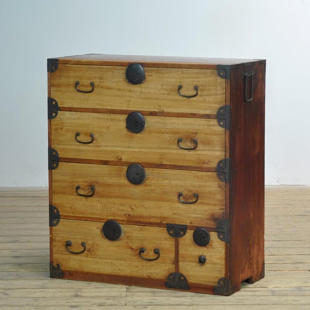 Japanese Tansu Chest of Drawers, 1870 For Sale - Image 14 of 14