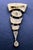 Pink French Articulate Talosel Brooch with Glass Inlay by Line Vautrin Branded For Sale - Image 8 of 9