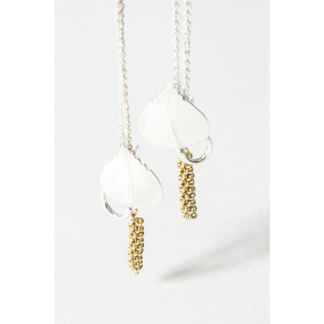 Silver Gilded Silver Earrings by Gertrud Engel, 1948, Set of 2 For Sale - Image 8 of 8