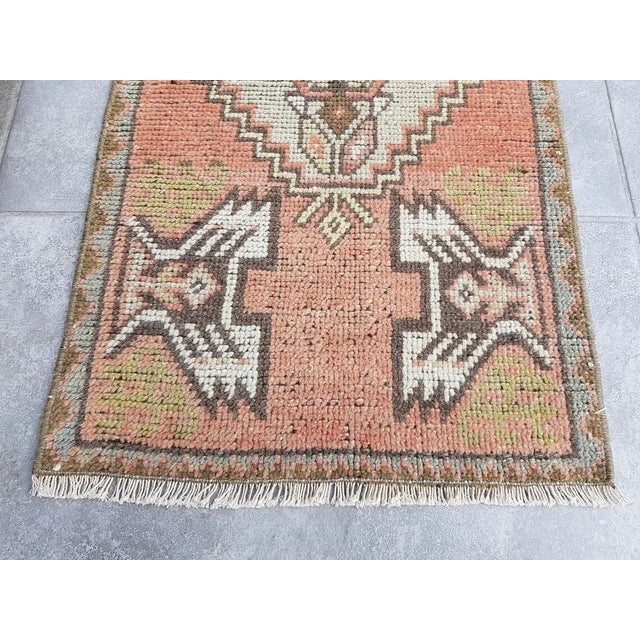 1950s 1950s Soft Pastel Turkish Rug For Sale - Image 5 of 5