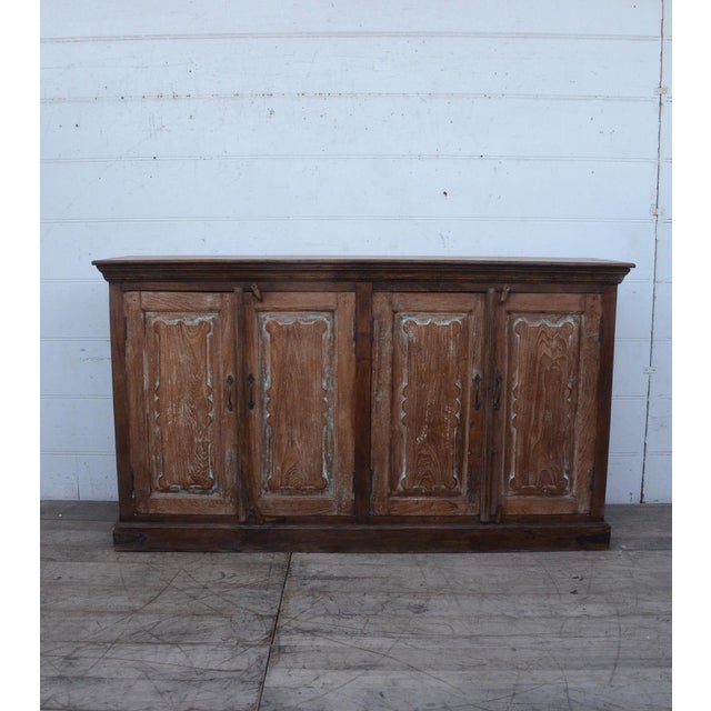 Reclaimed Solid Teak Wood Cabinet, Handcrafted & Extremely - Stunning. For Sale In Boston - Image 6 of 6