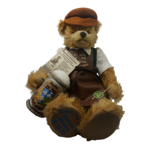 Limited Edition Hermann Coburg "Bavarian Beer Brewer" Mohair Teddy Bear - No. 198/500