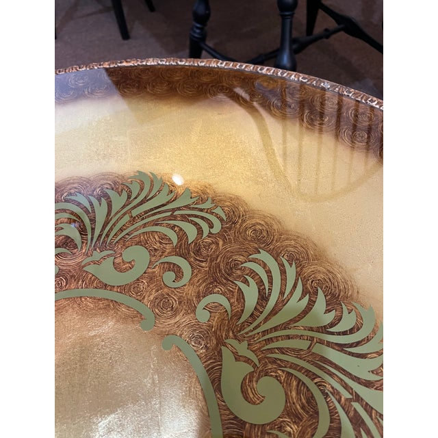 1950s 1950s Rococo Hollywood Regency Gold Painted Coffee Table For Sale - Image 5 of 8