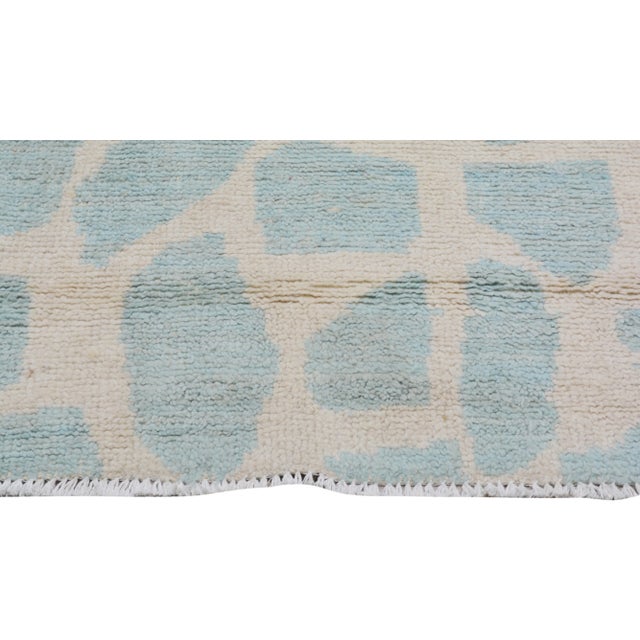 1990s Moroccan Hand Knotted Azilal Runner Rug With Soft Texture,2'8"X10'8" For Sale - Image 4 of 7