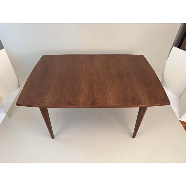 1960s Broyhill Brasilia II Mid Century Walnut Extendable Dining