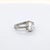 Platinum Pear Shaped Rose-Cut Diamond Ring With European Shank - Size ~3.5 For Sale - Image 9 of 9