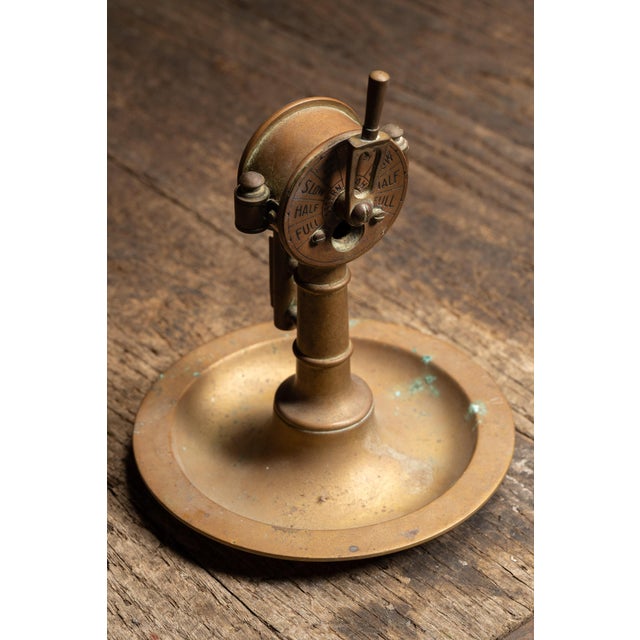 Antique Brass Maritime e.o.t. Figural Cigar Cutter and Ashtray For Sale In Chicago - Image 6 of 9