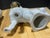 1950s Vintage German Porcelain Spaghetti Poodle Figurines With Floral Baskets - A Pair For Sale - Image 5 of 6