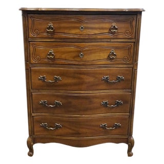 Bassett Furniture Cherry Country French Provincial 38" Chest of Drawers 190-5-A371 For Sale