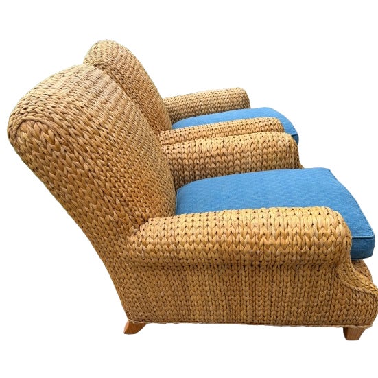 Ralph Lauren Woven Lounge Chairs, Set of 2 For Sale - Image 14 of 18