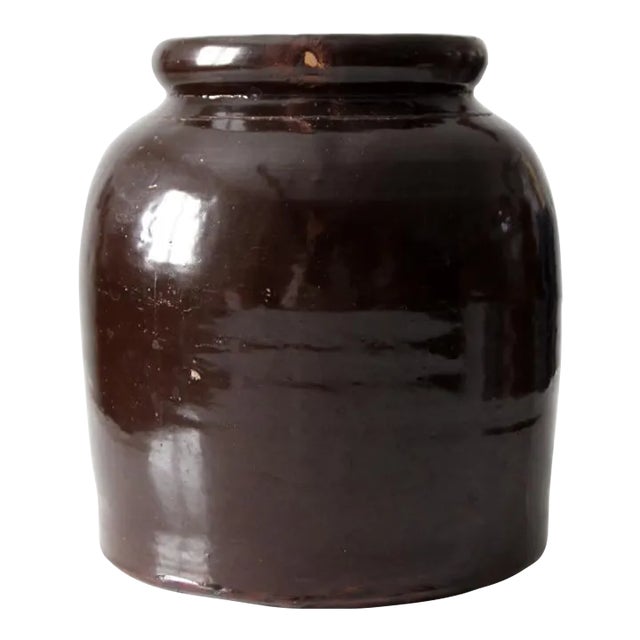 Antique Stoneware Crock Attributed to Red Wing For Sale