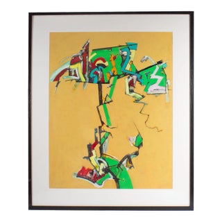 2013 “Crazy Cuckoo” Abstract Mixed Media Painting by James L. Bruch For Sale