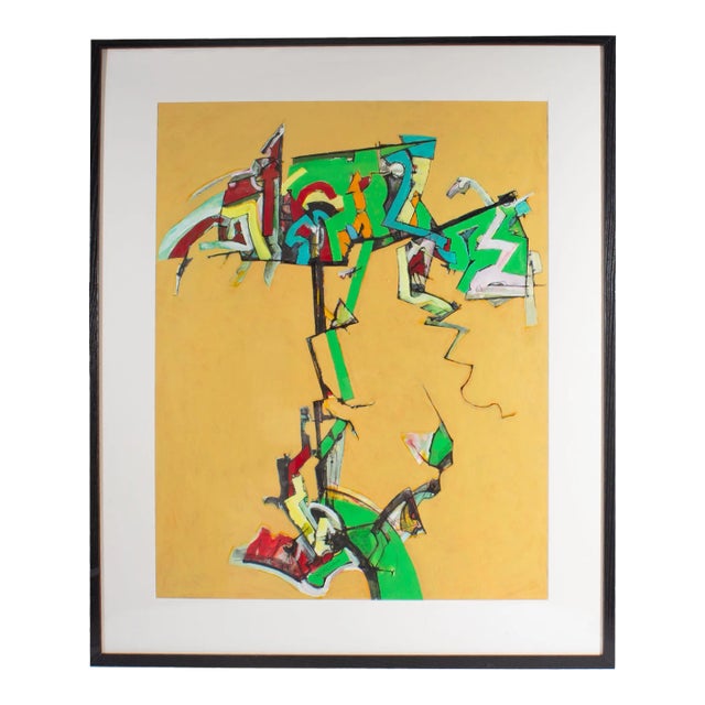 2013 “Crazy Cuckoo” Abstract Mixed Media Painting by James L. Bruch For Sale