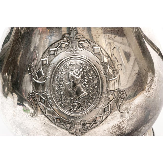 Victorian Antique Meriden Britannia Victorian Silverplate Samovar Garniture Set, 3 Pieces For Sale - Image 3 of 12