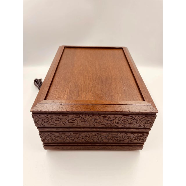 Wood Vintage "Deco-Tel" Boxed Rotary Executive Desk Phone For Sale - Image 7 of 13