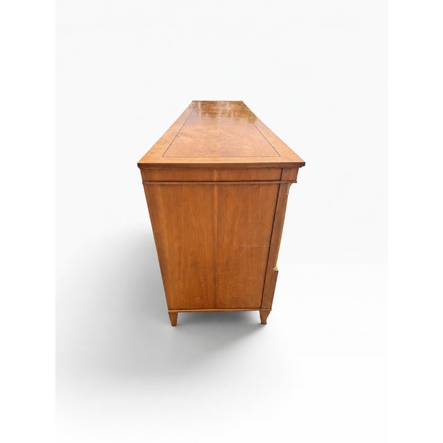 1960s Vintage Baker Furniture Neoclassical 9-Drawer Dresser With Brass Hardware For Sale - Image 5 of 14