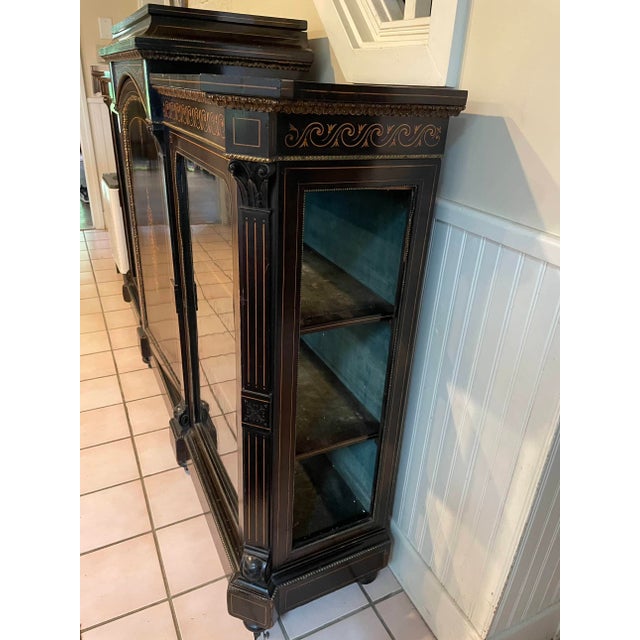 French Antique Ebonized Display Sideboard, Likely Late 19th Century For Sale - Image 4 of 12