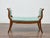 English Regency Mahogany Leather Bench with Gilt Dolphin Armrests For Sale - Image 11 of 12