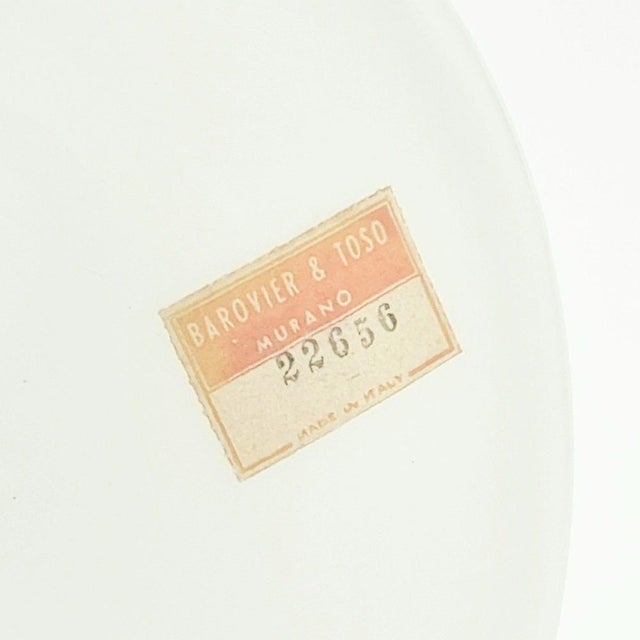 Labelled Mid-Century Murano Glass Table Lamp From Barovier & Toso, Italy, 1940s/1950s For Sale - Image 9 of 10