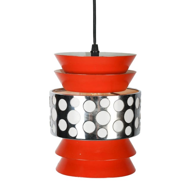 Orange Metal 35098 Pendant Lamp For Sale - Image 4 of 6
