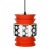 Orange Metal 35098 Pendant Lamp For Sale - Image 4 of 6