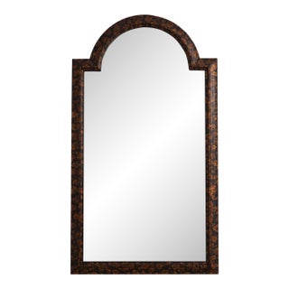 Labarge Faux Tortoise Finish Tombstone Mirror For Sale