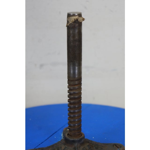 Antique Victorian H Holtzman & Sons Blue Piano Stool Glass Ball & Claw 19" For Sale - Image 13 of 18