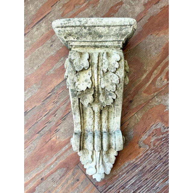 Vintage Regency Patinated Cast Concrete Architectural Bracket For Sale - Image 12 of 12