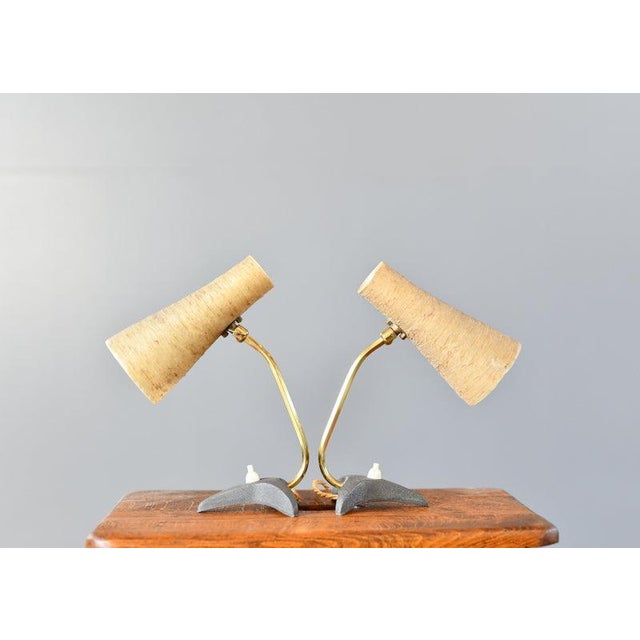 Metal Mid-Century Table Lamps by Cosack 1950s, Set of 2 For Sale - Image 7 of 8