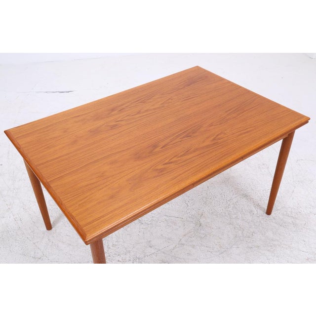 Vintage Danish Extendable Dining Table in Teak For Sale - Image 6 of 14