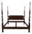 Henredon Mahogany King Size Poster Bed For Sale