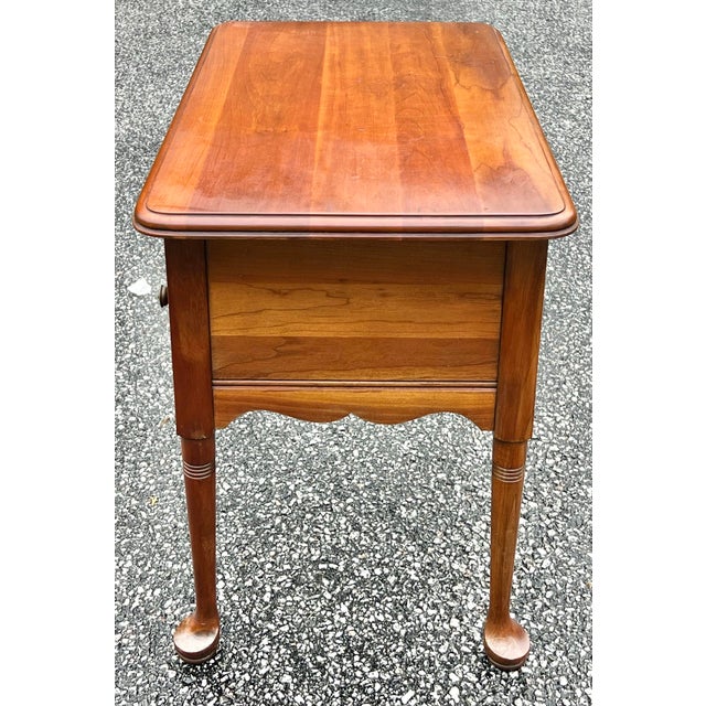 1970s Diminutive Pennsylvania House Cherry Lowboy Side Table For Sale - Image 5 of 10