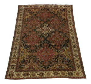 Antique Persian Bakhtiar Rug With Geometric Medallion - 16'5'' X 10'8''