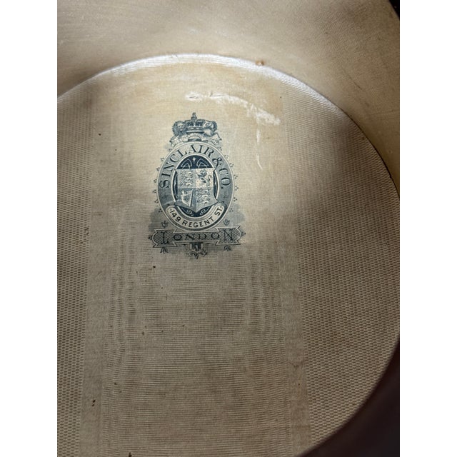 Animal Skin Sinclair & Co Black Top Hat For Sale - Image 7 of 8