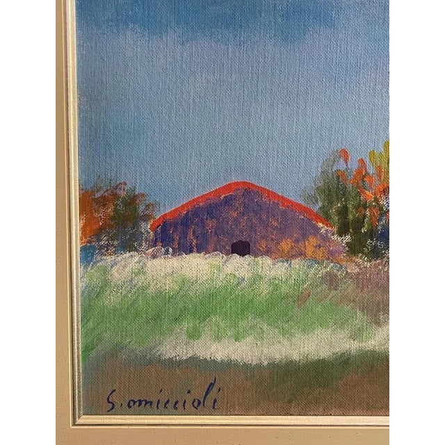 Omiccioli, Landscape, Oil Painting, Framed For Sale - Image 6 of 8