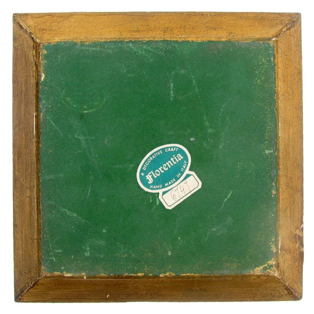 Florentia Mid-Century Florentine Italian Tole Giltwood Catchall / Bowl For Sale - Image 4 of 5