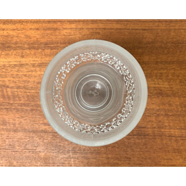 Glass Vintage French Glass Spike Vase, 1970s For Sale - Image 7 of 18