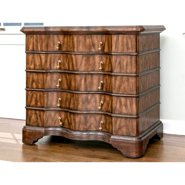 English Vintage Theodore Alexander Chest of Drawers Nightstand Side Table For Sale - Image 3 of 12