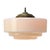 Opaline glass pendant light with brass gallery 2 meter black cotton wire E27/E26 Up to 250V (Europe/UK Standard).The...