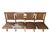Vintage Four-Seat Folding Slatted Wood Bench, Theater, Waiting Room & Industrial Style Seating For Sale In Greensboro - Image 6 of 10