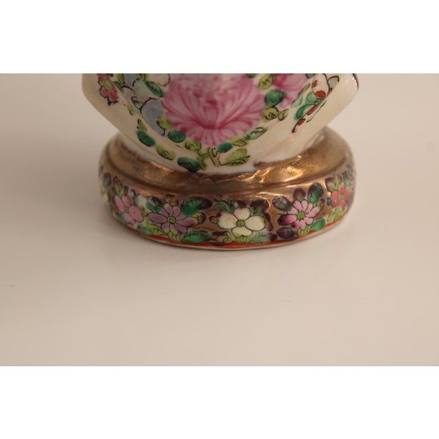 Vintage Famille Rose Porcelain Fertility Vase, Chinese, 11.5" For Sale In Dallas - Image 6 of 9