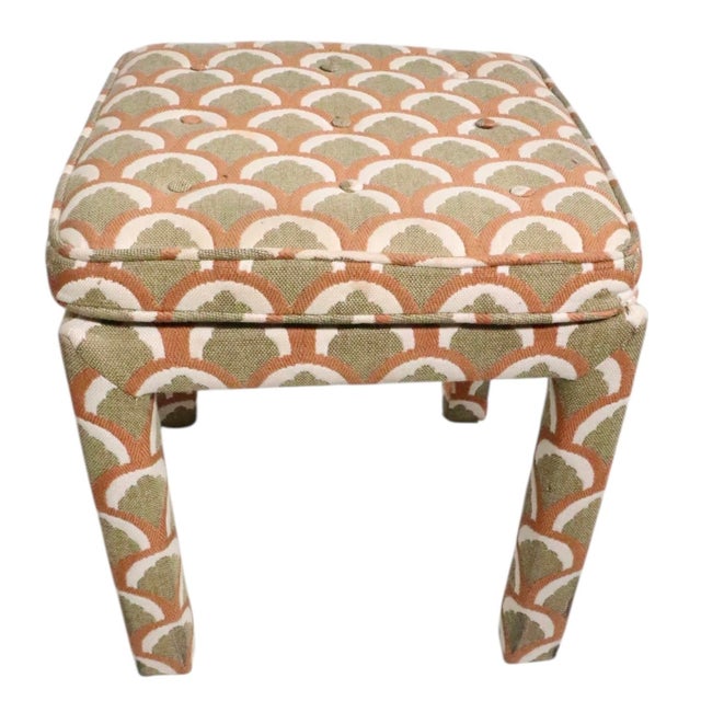 Pr. Postmodern Hollywood Regency Parsons Stools Benches Made in the U S a C. 1970's For Sale - Image 10 of 11
