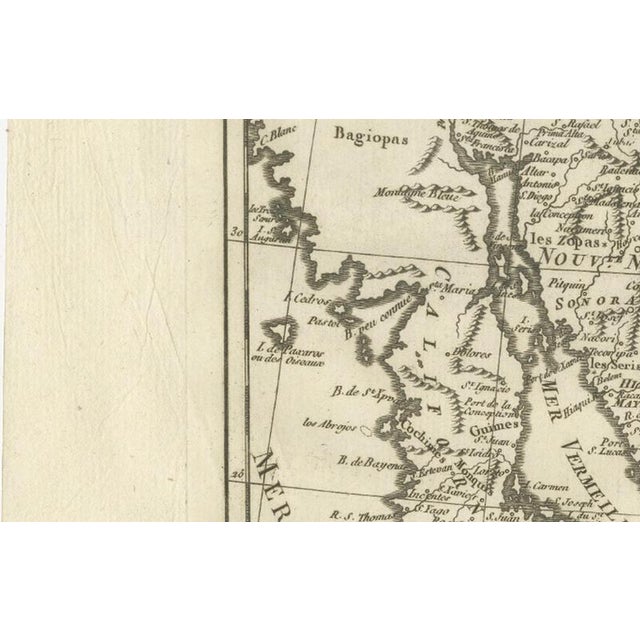 Map of Southern Mexico and New Spain by Rigobert Bonne, 1780s For Sale - Image 6 of 12
