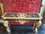 Impressive Artistic Hand Made Faux Marble Gold Leaf Wood Console Custom Made in Spain One Of A kind Circa 2000 See label "...