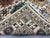 Ivory & Blue Afghan Sultani Natural Dye Wool Rug, Tribal Geometric Medallions, 6′8″ × 9′11″ For Sale - Image 15 of 15