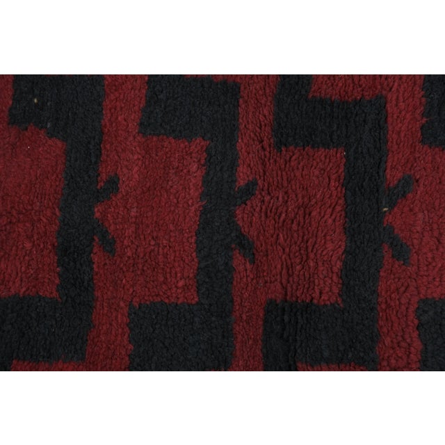 Brick Red Angora Mohair Tulu Rug 3'9'' X 6'2'' For Sale - Image 8 of 10