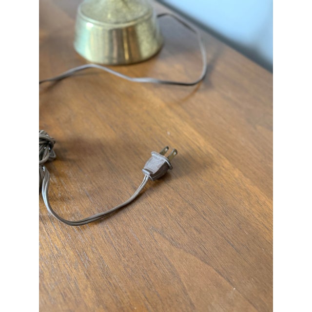 Vintage Mid Century Brass Banker’s Desk Lamp For Sale - Image 10 of 10