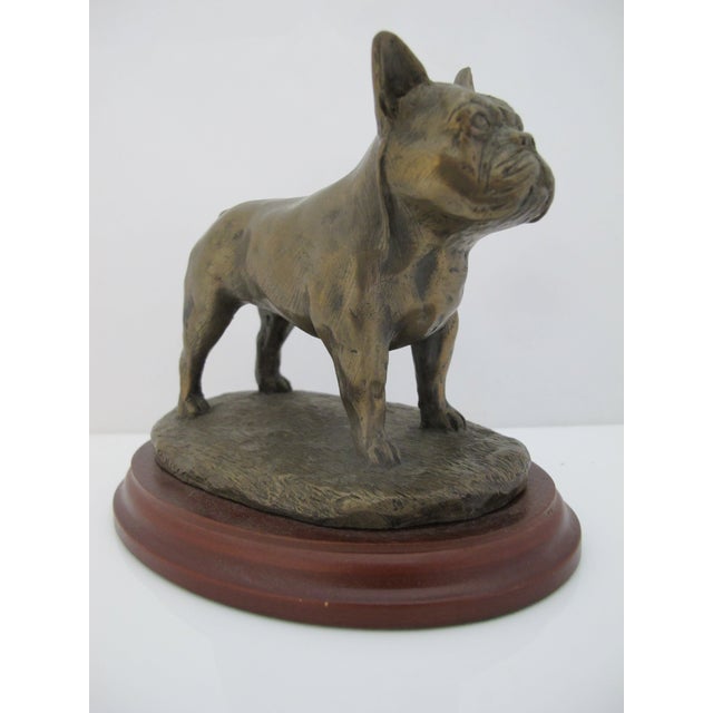 French Bulldog collectible figurine crafted from cold-cast bronze resin by British sculptor Douglas Gray. Textured finish,...