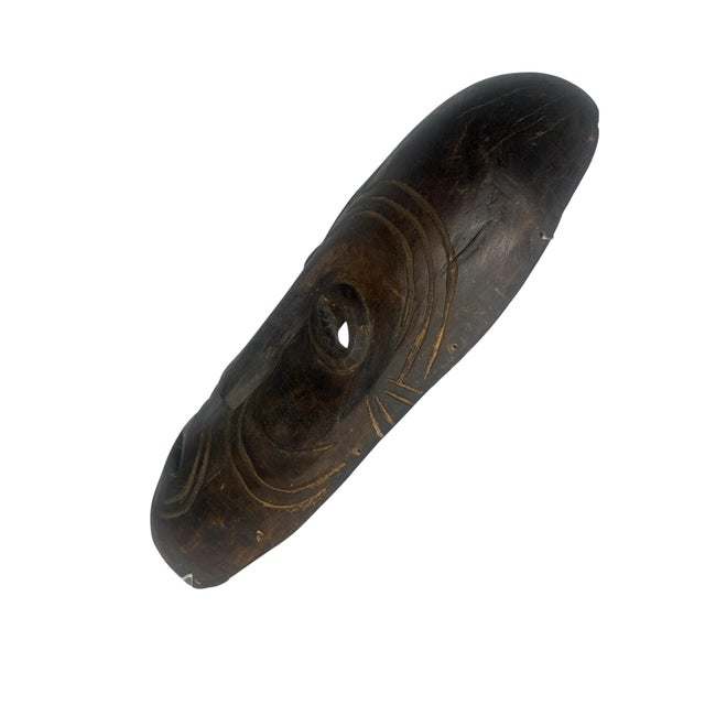 Tribal 1950s Dan Gle Face Mask Ivory Coast Deangle Type Hardwood Ethnographic Tribal For Sale - Image 3 of 9